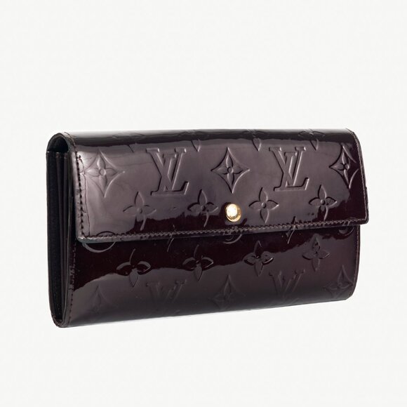 Louis Vuitton Sarah Amarante Monogram Vernis Leather Wallet - Picture 2 of 10
